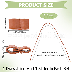 Flacher Kordelzug aus Kunstleder für Bucket Bag&nbsp;FIND-WH20007-51A