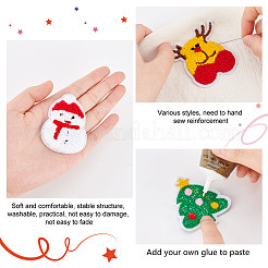 20 stücke 10 stil weihnachtsthema handtuch stickstoff nähen auf flecken&nbsp;PATC-FG0001-45