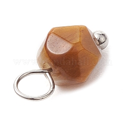 Facettierte natürliche gemischte Edelstein Sternschliff runde Charms&nbsp;PALLOY-JF02723-01
