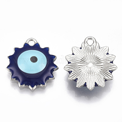 Aluminium Anhänger & Charms&nbsp;X-ENAM-S016-48B