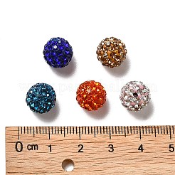 Glas Strass Ton pflastern runde Perlen&nbsp;RB-K045-10mm-M