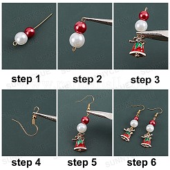 DIY-Set zur Herstellung weihnachtlicher Ohrhänger&nbsp;DIY-SC0019-52