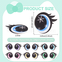 2 juego de ojos de fieltro para muñeca&nbsp;DIY-PH0038-51