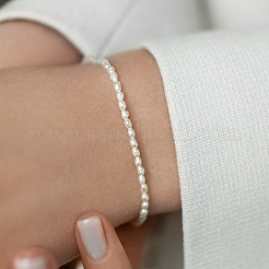 Ensemble de bijoux en perles d'eau douce en argent s925&nbsp;VY4924-1