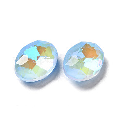 Strass-Cabochons aus Glas im fluoreszierenden Mokka-Stil&nbsp;GGLA-M005-01A-211MK