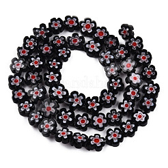 Millefiori a mano fili di perline di vetro&nbsp;LAMP-N029-017B-09