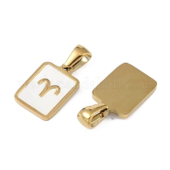 Costellazioni pendenti in conchiglia bianca naturale&nbsp;STAS-M338-01I-G