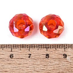 Perles européennes en acrylique transparente&nbsp;OACR-E033-25H