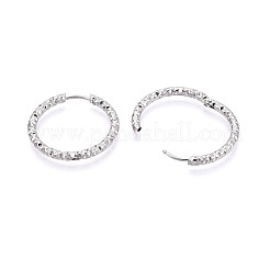 Pendientes de aro de acero inoxidable 304&nbsp;STAS-T074-19P