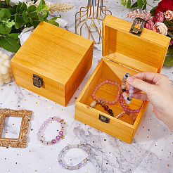 2 x Aufbewahrungsbox aus Holz mit Klappdeckel&nbsp;WOCR-DC0001-05