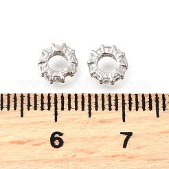 925 Sterling Silber Mikropavé klare Zirkonia Perlen&nbsp;STER-F061-05P