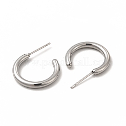 Orecchini a bottone in acciaio inossidabile 304 anti-ossidazione&nbsp;EJEW-C004-12B-P