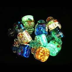 Leuchtende Anhänger aus Glas und Kunststoff&nbsp;GLAA-G129-03