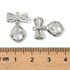 Pendentifs avec zircon cubiques à micro-pavés en laiton&nbsp;LS-KK-C107-20B-P