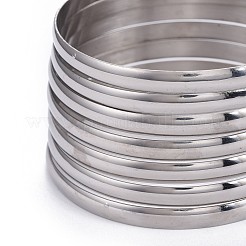 Ensembles de bracelets en acier inoxydable 201 à la mode&nbsp;BJEW-L664-024D-P-1