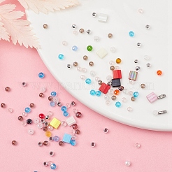 Kit per la creazione di braccialetti con perline di vetro fai da te&nbsp;DIY-YW0004-46