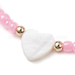 Stretch-Armbänder mit Glasperlen&nbsp;BJEW-MZ00127-04