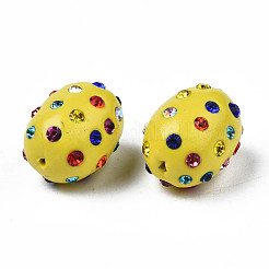 Polymer Ton Strass Perlen&nbsp;RB-T017-32I