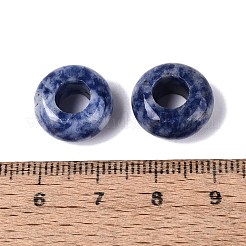 Perle di diaspro naturale blu macchia europea&nbsp;G-N359-17A-07