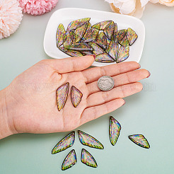 Ensemble de pendentifs ailes en résine transparente&nbsp;X-RESI-TAC0021-01A