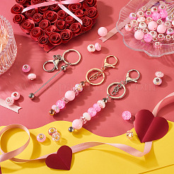 Bastelset für perlenbesetzte Schlüsselanhänger zum Valentinstag&nbsp;DIY-TA0006-66