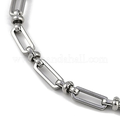 Ovale Gliederarmbänder aus 304 Edelstahl für Männer und Frauen&nbsp;BJEW-G725-07P
