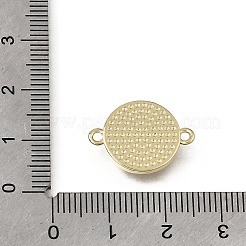 Ciondoli a maglie piatte e rotonde in ottone bianco naturale&nbsp;KK-C262-03B-01G