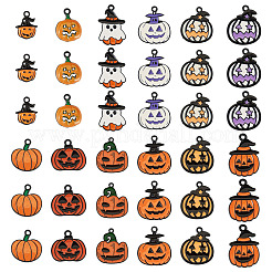 36pcs 12 Arten Halloween-Legierungs-Emaille-Anhänger&nbsp;ENAM-TA0003-51
