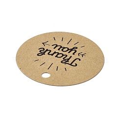 Grazie a tema cartellini dei prezzi di carta per gioielli in carta kraft&nbsp;CDIS-K004-01F