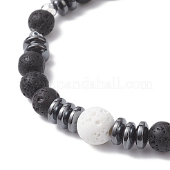 Braccialetti elastici con perline di pietre preziose miste naturali e sintetiche per uomo e donna&nbsp;BJEW-JB12601