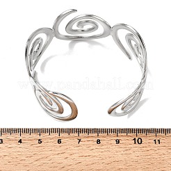 Brazaletes de acero inoxidable 304 para mujer&nbsp;BJEW-D384-02P