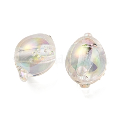 Placcatura uv perline acriliche iridescenti arcobaleno&nbsp;OACR-F004-07F