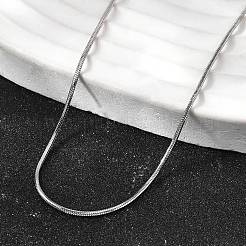 0.9 mm Schlangenkettenhalsketten aus 304 Edelstahl für Damen und Herren&nbsp;STAS-V011-04A-P