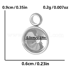 Cabochon pendenti in acciaio inossidabile 304&nbsp;PW-WG002AB-01