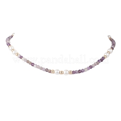 Colliers de jade blanc&nbsp;NJEW-JN05340-02