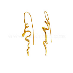 Orecchini pendenti a spirale in ottone&nbsp;FS-WG9867F-01