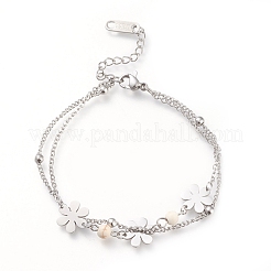 Bracciali multifilo in acciaio inossidabile 304&nbsp;STAS-D152-04P