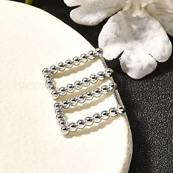 Pendientes de aro de acero inoxidable 304 para mujer&nbsp;EJEW-M068-08A-P