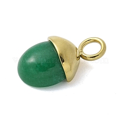Anhänger aus natürlichem grünem Onyx-Achat (gefärbt und erhitzt)&nbsp;STAS-L277-07G-05