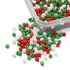 55.5g 3 Farben Backlack Glas Saatperlen&nbsp;SEED-YW0002-27