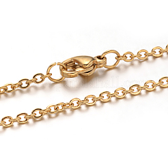 Collane a catena in acciaio inossidabile 304&nbsp;NJEW-M151-24