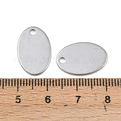 Anlaufgeschützte Anhänger aus Edelstahl 304 zum Prägen von Blanko-Tags&nbsp;STAS-S028-02