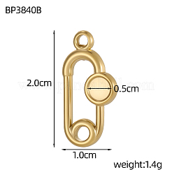 304 Edelstahlanhänger Cabochonfassung&nbsp;STAS-OY009-55G