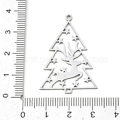 Pendentifs de Noël en acier inoxydable 201&nbsp;STAS-C156-01O-P