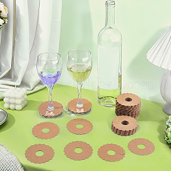 Breloques pour verres à vin en papier kraft&nbsp;DIY-WH0899-771