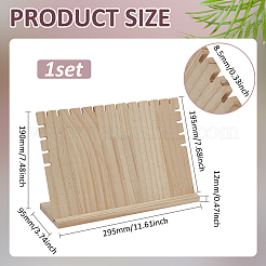 Présentoir à bijoux en bois&nbsp;ODIS-WH0030-177A