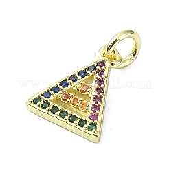 Pendentifs en laiton avec zircon cubique micro pavé&nbsp;KK-H475-07G