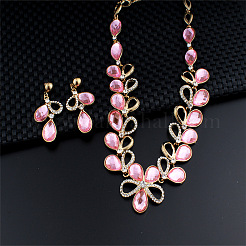 Zinklegierung Rhinestone-Schmucksachesätze&nbsp;FS-WG57405-01