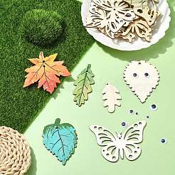DIY-Bausatz für Holzanhänger mit Frühlings- und Sommermotiven&nbsp;DIY-CJ0002-62