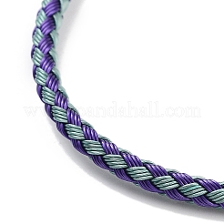 Fabrication de bracelets en fil d'acier tressé&nbsp;BJEW-H610-02G-04